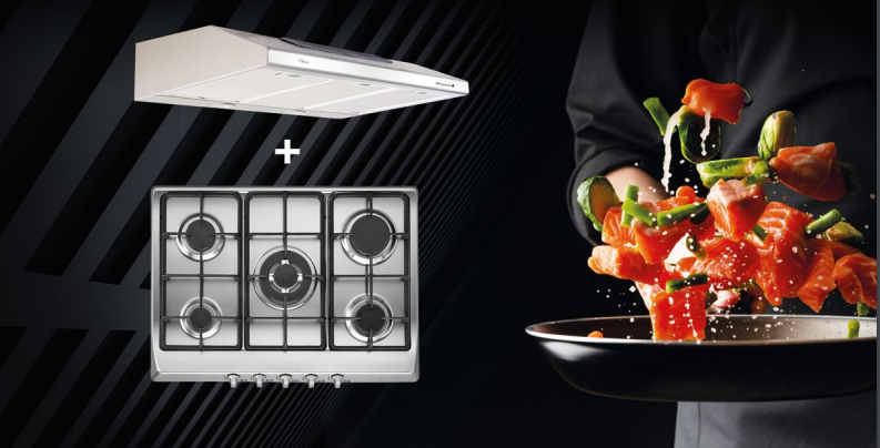 Pack Duetto Plus 60 -Campana TMX PLUS 60 INOX + Parrilla EP 60 4G AI CI